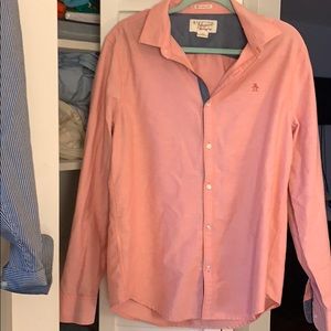 Men’s Penguin salmon button down